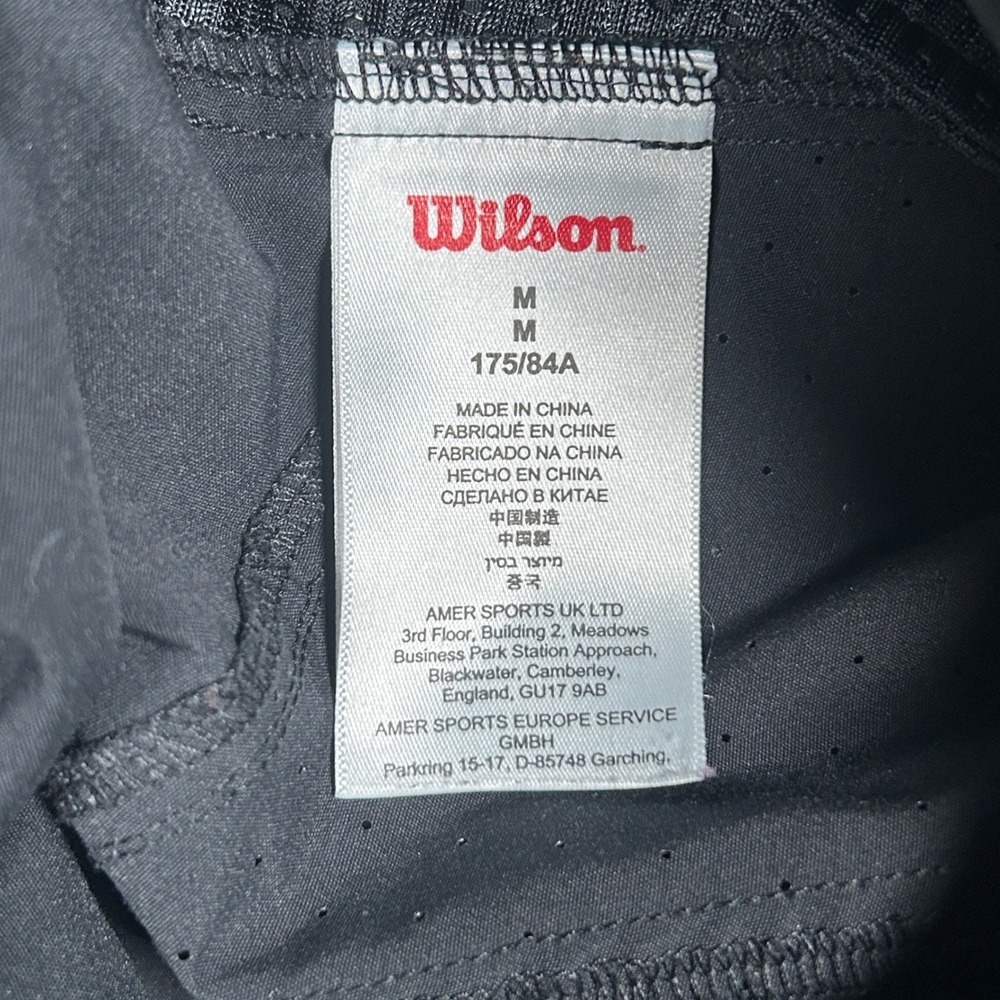 Wilson Sport Shorts Mens Medium Black Athletic Gym Training Running Performance - Picture 11 of 15